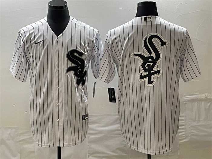 Men%27s Chicago White Sox White Team Big Logo Cool Base Stitched JerseyS->colorado rockies->MLB Jersey